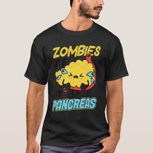 T-shirt Les zombies mangent mes ancêtres Sensibilisation a (Devant)
