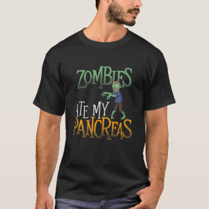 T-shirt Les zombies ont mangé mes pancréas - T1D Diabèt