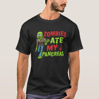 T-shirt Les zombies ont mangé mon pancréas T1D diabète de 