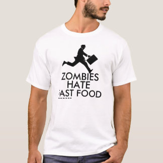 T-shirt Les zombis détestent les aliments de préparation