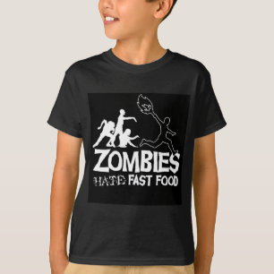 T-shirt Les zombis détestent les aliments de préparation
