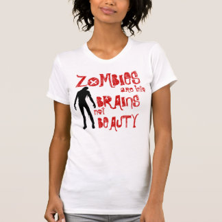 T-shirt Les zombis sont dans le débardeur de beauté de