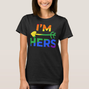 T-shirt Lesbian Couple She's Mine I's Hers Matching LGBT P