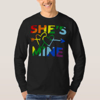 Lesbian Couple She's Mine I's Hers Matching Lgbt P