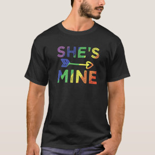 T-shirt Lesbian Couple She's Mine Matching Lgbt Pride