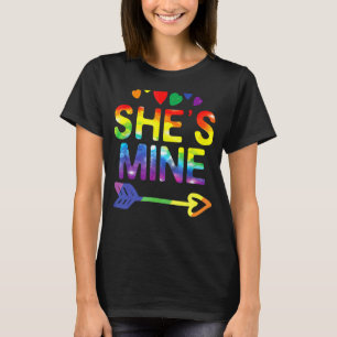 T-shirt Lesbian Couple She's Mine Matching Lgbt Pride 1