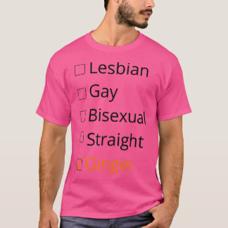 T-shirt Lesbian Gay Bisexual Ginger droit