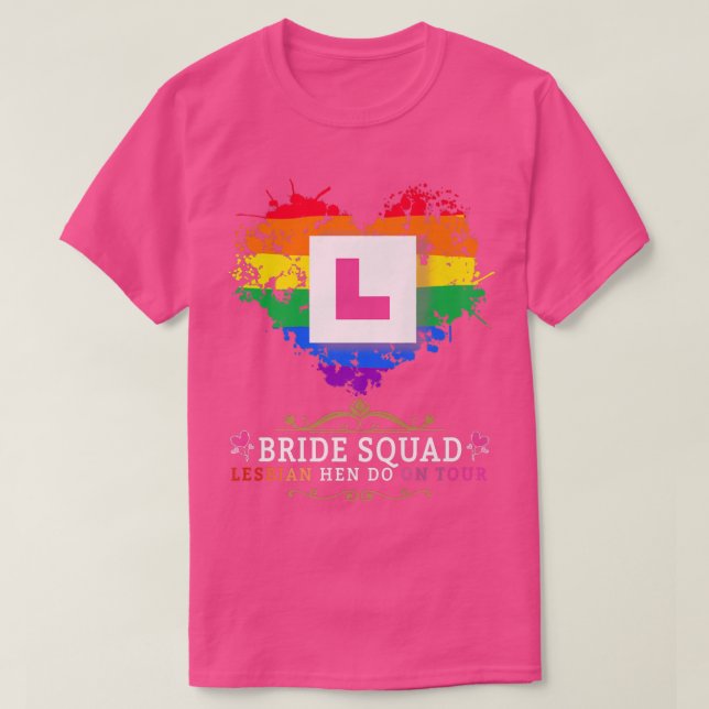T-shirt Lesbian Hen Do Outfits For Women & Group Hen Night (Design devant)