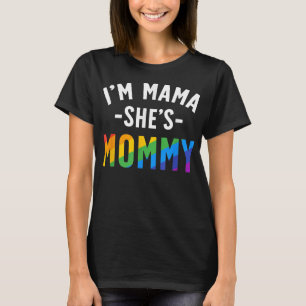 T-shirt Lesbian Maman Gay pride cadeau Je suis maman Elle