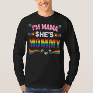 T-shirt Lesbian Maman Gay pride Je suis maman Elle est mam