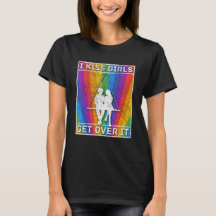 T-shirt Lesbian Pride Lgbt Gay Bisexual Femmes Kiss Girls