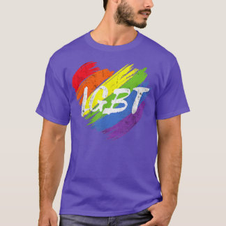 T-shirt Lesbian Transgender Support Equality LGBT Rainbow