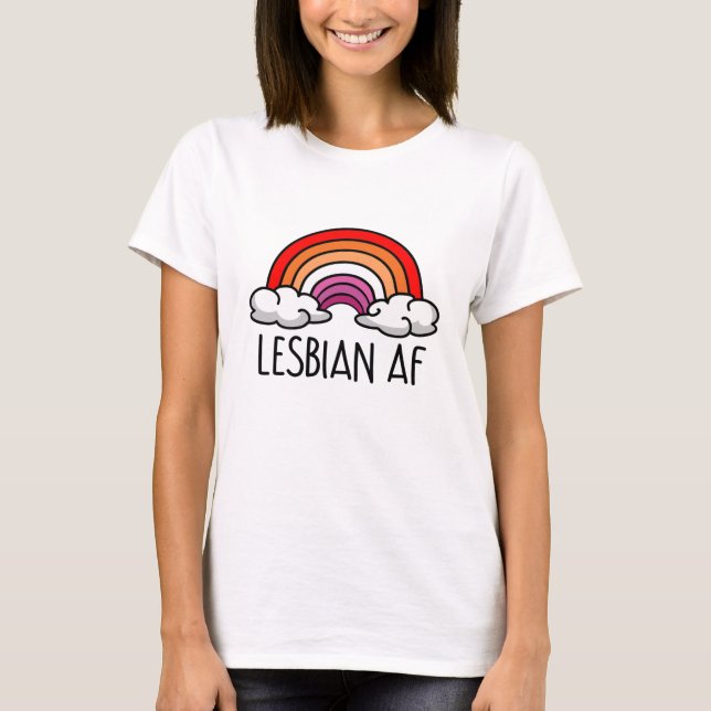 T-SHIRT LESBIENNE AF (Devant)