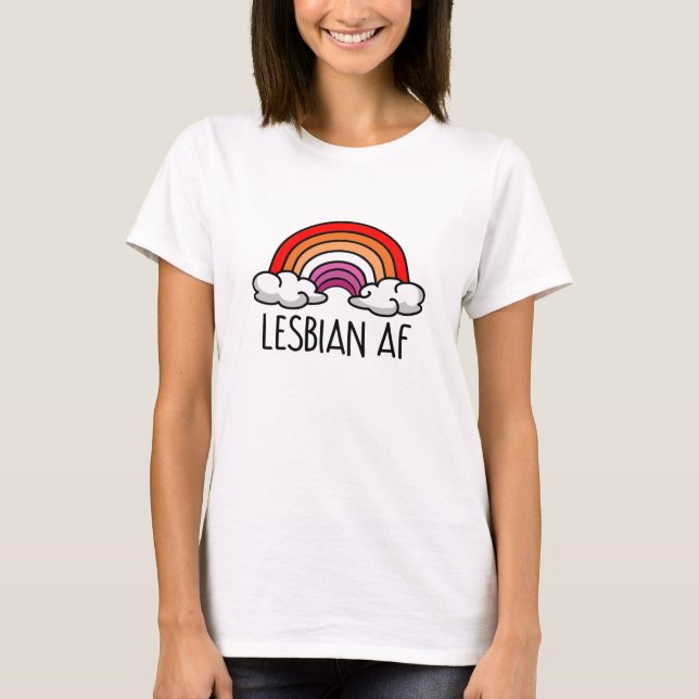 T-SHIRT LESBIENNE AF (Devant)