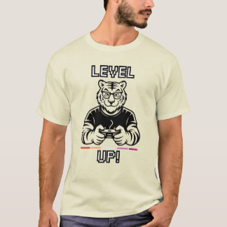 T-shirt Lesbienne Gaymer Tigre Niveau Supérieur Chemise Fi