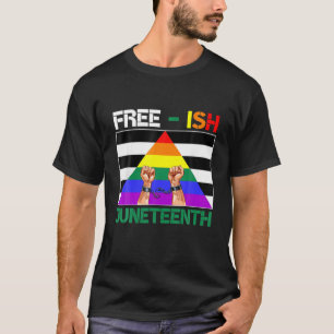 T-shirt Lesbienne Jundixième Freeish Depuis 1865 Lgbt Gay
