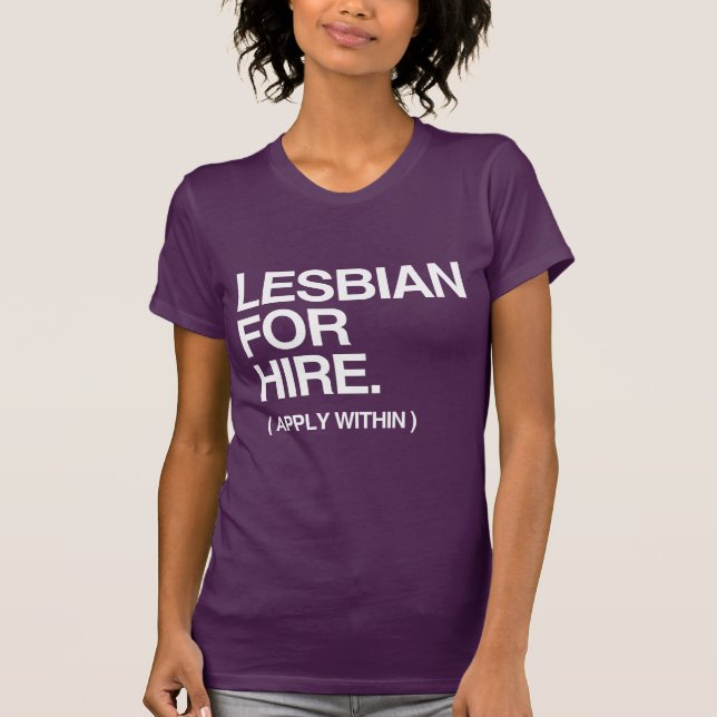T-SHIRT LESBIENNE POUR LA LOCATION (Devant)