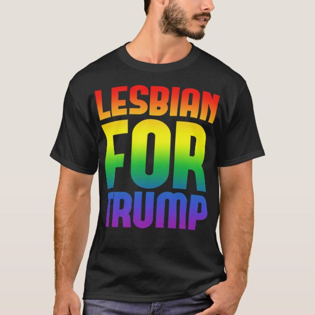 T-shirt lesbienne pour trump (Devant)