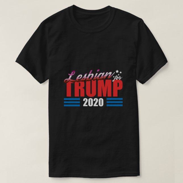 T-shirt Lesbienne Pour Trump (Design devant)