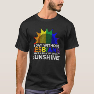 T-shirt Lesbienne Sunshine Pride Lgbt Gay Bisexual Femmes
