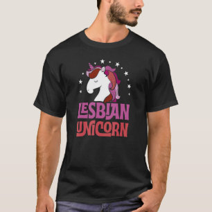 T-shirt Lesbienne Unicorne Girly mignonne Majestic Magnifi