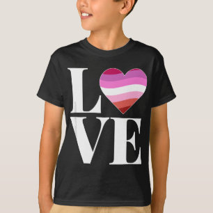 T-shirt Lesbiennes 'LOVE' Femmes pour la Pride Lesbienne
