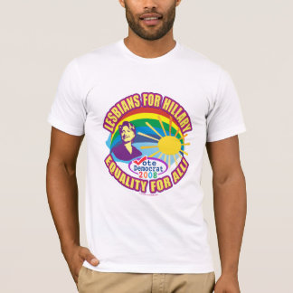 T-shirt Lesbiennes pour Hillary ! Hillary pour le