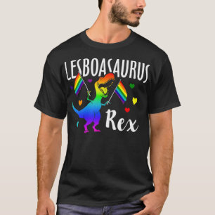 T-shirt Lesboasaurus Rex Lesbian Dinosaur Pride LGBT Rainb