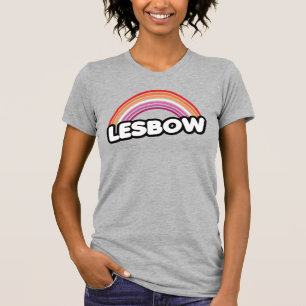 T-shirt LESBOW (Lesbian Rainbow)