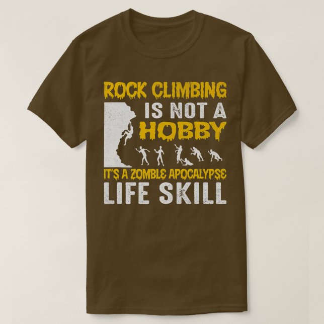 T-shirt L'Escalade Rock N'Est Pas Un Hobby (Design devant)