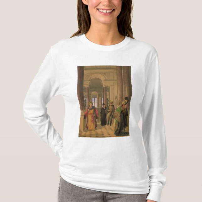 T-shirt L'escalier principal du Louvre, 1817 (Devant)