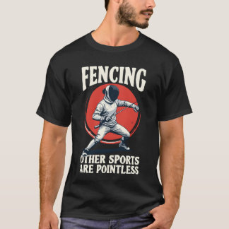 T-shirt L'escrimeLa famille de sport ultime