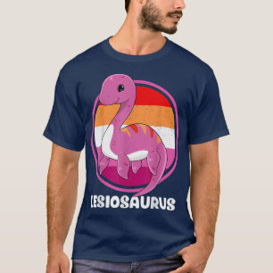 T-shirt Lesiosaurus Plesiosaurus Lesbienne LGBTQ Gay pride