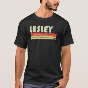 T-shirt Lesley Name Personalized Retro Vintage 80s 90s Bi