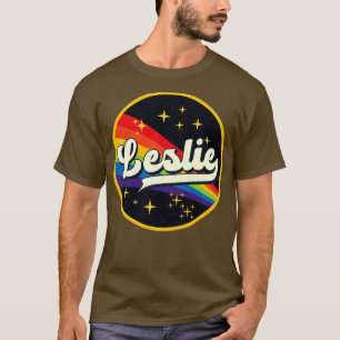 T-shirt Leslie Rainbow Dans L'Espace Style Vintage