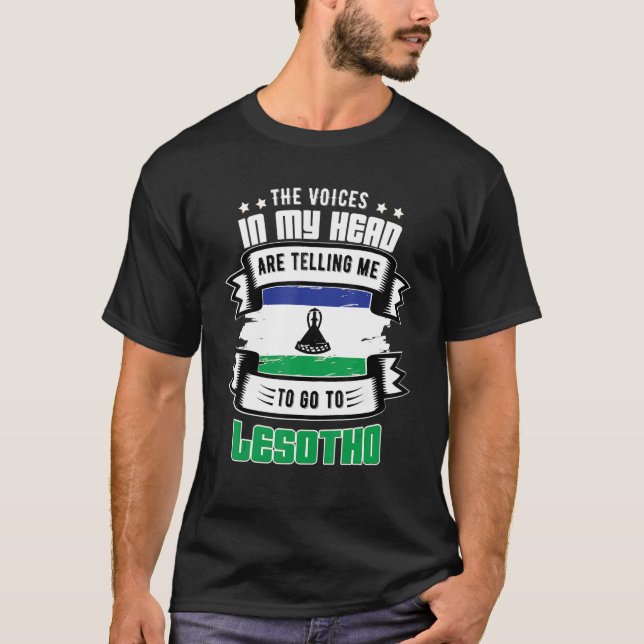 T-shirt Lesotho Dans Ma Tête (Devant)