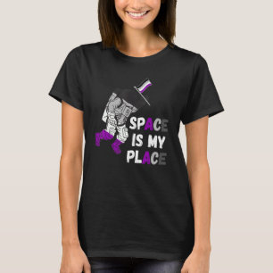 T-shirt L'Espace Est Ma Place Galaxie Astronaut Asexuel Ac