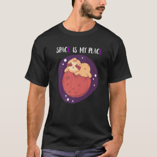 T-shirt L'Espace Est Ma Place La Fente Sexy La Galaxie Ext