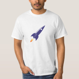 T-shirt L'espace Rocket de bande dessinée
