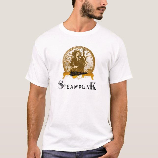 T-shirt L'espace victorien gallon de steampunk (Devant)