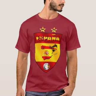 T-shirt L'Espagne 1964 2008 boucliers d'emblème de