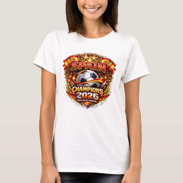 T-shirt L'Espagne championne 2026   (Devant)