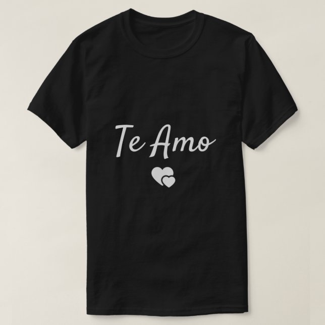 T-shirt L'espagnol Amo pour I Love You (Design devant)