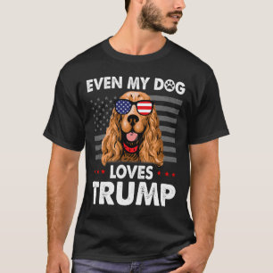 T-shirt L'Espagnol même mon chien aime Trump drôle