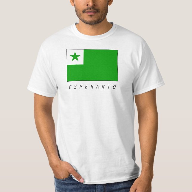 T-shirt L'esperanto drapeau (Devant)