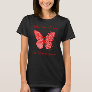 T-shirt L'Espoir Des Papillons Pour Une Anémie Cure De La