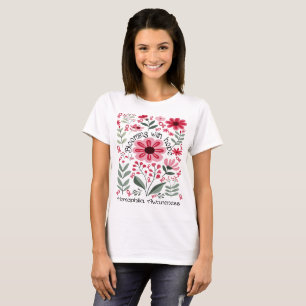 T-shirt L'espoir d'une sensibilisation à l'hémophilie fleu