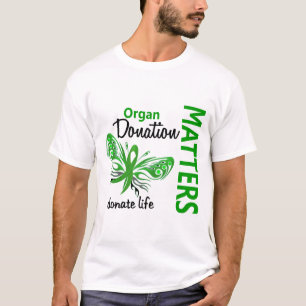 T-shirt L'espoir importe donation d'organe de papillon