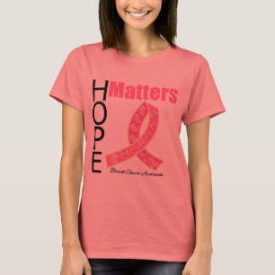 T-shirt L'espoir importe ruban de pierre gemme de cancer