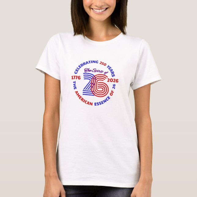 T-SHIRT L'ESPRIT DE 26 - CÉLÉBRER 250 ANS (Devant)